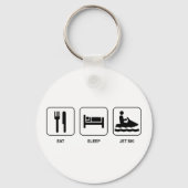 Eat Sleep Jet Ski Sleutelhanger (Voorkant)