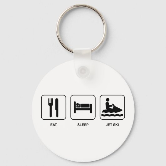 Eat Sleep Jet Ski Sleutelhanger (Voorkant)