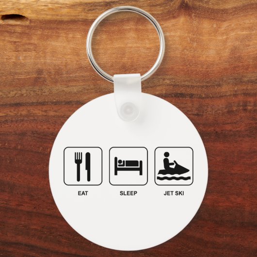 Eat Sleep Jet Ski Sleutelhanger (Voorkant)