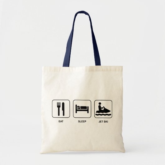 Eat Sleep Jet Ski Tote Bag (Voorkant)