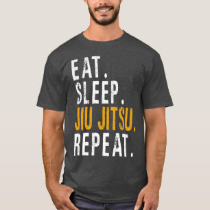 Eat Sleep jiu jitsu Herhaal EssentialCopy T-shirt