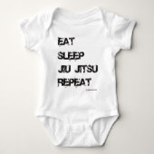 Eat Sleep Jiu Jitsu Repat Romper (Voorkant)