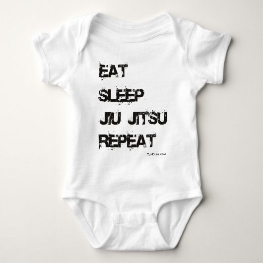 Eat Sleep Jiu Jitsu Repat Romper (Voorkant)