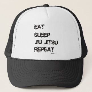 Eat Sleep Jiu Jitsu Repat Trucker Pet