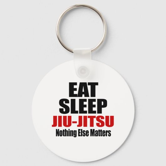 EAT SLEEP JIU-JITSU SLEUTELHANGER (Voorkant)
