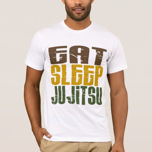 Eat Sleep Ju Jitsu 1 T-shirt (Voorkant)