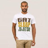 Eat Sleep Ju Jitsu 1 T-shirt (Voorkant volledig)