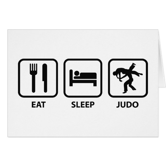 Eat Sleep Judo (Voorkant Horizontaal)