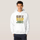 Eat Sleep Judo 1 Hoodie (Voorkant volledig)