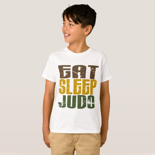 Eat Sleep Judo 1 T-shirt (Voorkant volledig)