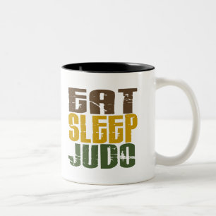 Eat Sleep Judo 1 Tweekleurige Koffiemok