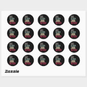 Eat Sleep Judo Herhalen Ronde Sticker (Vel)