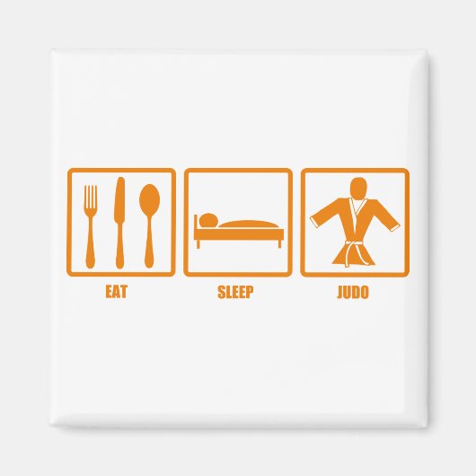 Eat Sleep Judo Magneet (Voorkant)