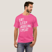 Eat Sleep Juggling Repeat Juggler Circus Lover T-shirt (Voorkant volledig)