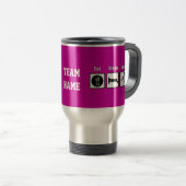 Eat Sleep Jump Cheerleader Travel Mug Reisbeker (Voorkant rechts)