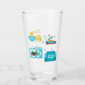 Eat Sleep K-Drama en herhaal (Personaliseer het) Glas (Voorkant)