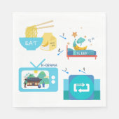 Eat Sleep K-Drama en herhaal Servet (Voorkant)