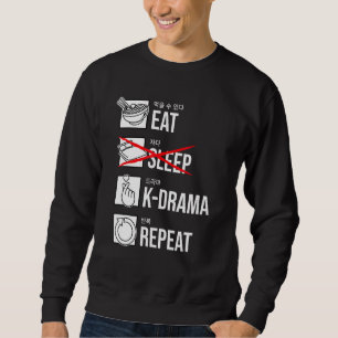 Eat Sleep K-Drama Herhaal Koreaans Drama KDrama Trui