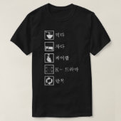 Eat Sleep K-pop K-Drama Repeat Kpop Merch Merchand T-shirt (Design voorkant)