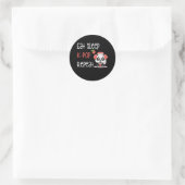 Eat Sleep K-Pop Repeat KPop Panda Ronde Sticker (Tas)