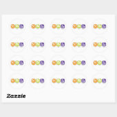 Eat Sleep Karaoke Ronde Sticker (Vel)
