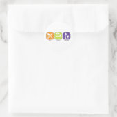 Eat Sleep Karaoke Ronde Sticker (Tas)