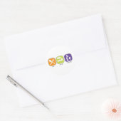 Eat Sleep Karaoke Ronde Sticker (Envelop)