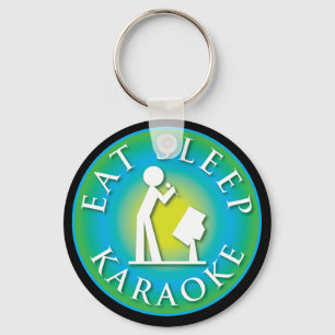 Eat Sleep Karaoke Sleutelhanger