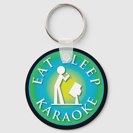 Eat Sleep Karaoke Sleutelhanger (Voorkant)
