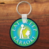 Eat Sleep Karaoke Sleutelhanger (Voorkant)