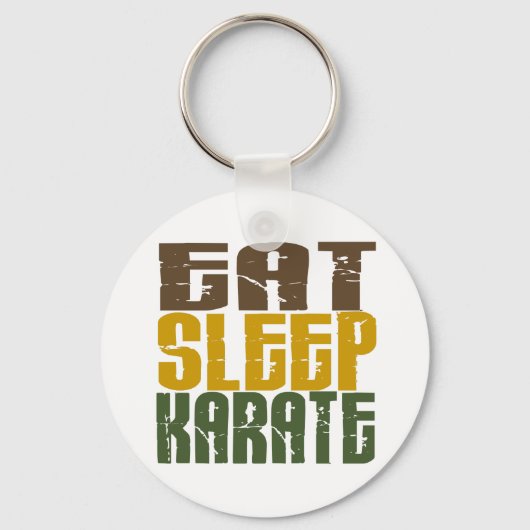 Eat Sleep Karate 1 Sleutelhanger (Voorkant)