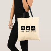 Eat Sleep Kayak Tote Bag (Voorkant (product))