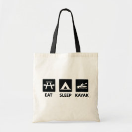 Eat Sleep Kayak Tote Bag