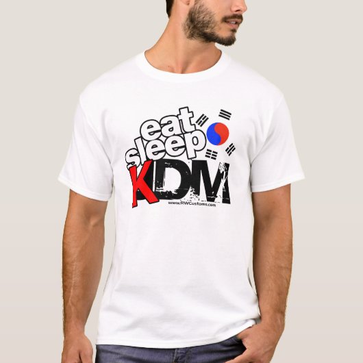 Eat Sleep KDM (licht) T-shirt (Voorkant)