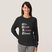 Eat Sleep Kdrama Herhalen T-shirt (Voorkant volledig)