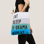 EAT SLEEP KDRAMA REPEAT CANVAS TAS (Dichtbij)