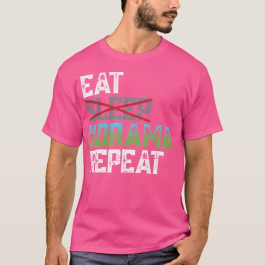 Eat Sleep Kdrama Repeat K-Pop T-shirt (Voorkant)