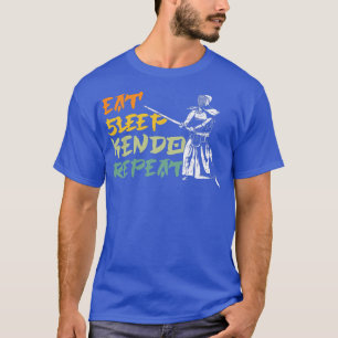Eat Sleep Kendo Samurai Katana Japan Martial Arts T-shirt