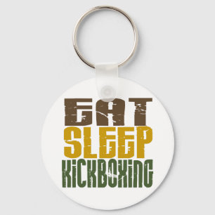 Eat Sleep Kickboxing 1 Sleutelhanger
