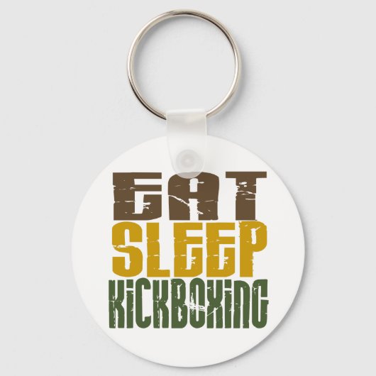 Eat Sleep Kickboxing 1 Sleutelhanger (Voorkant)