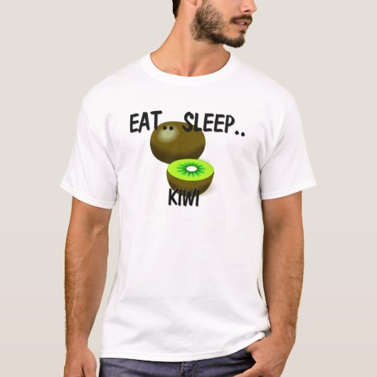 Eat Sleep KIWI T-shirt (Voorkant)