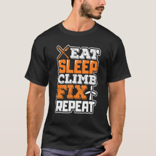 Eat Sleep klim Fix Vertical Wind Power Turbine T T-shirt