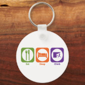 Eat Sleep klimmen Sleutelhanger (Voorkant)