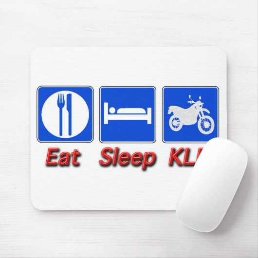 Eat Sleep KLR Muismat (Met muis)