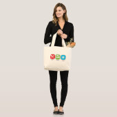 Eat Sleep Knit Grote Tote Bag (Voorkant (model))