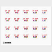 Eat Sleep Knit Ronde Sticker (Vel)