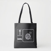 Eat Sleep Knit Tote Bag (Voorkant)