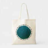Eat Sleep Knit Yarn Ball Blauwgroen Crafts Tote Bag (Voorkant)