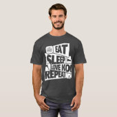 EAT SLEEP koi fish REPEAT Funny koi fish Funny T-shirt (Voorkant volledig)
