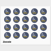 Eat Sleep Korfball Ronde Sticker (Vel)